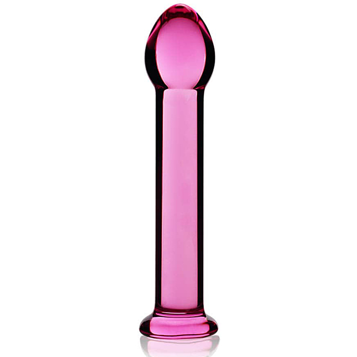 Glass Romance Dildo 16 cm (Pink) - Lovetoy