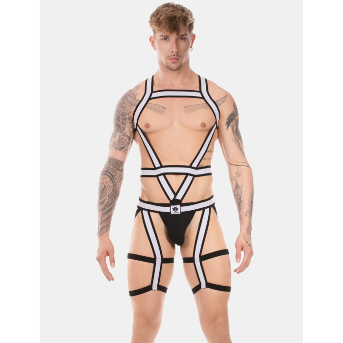 Harness Duo Javed White - Black