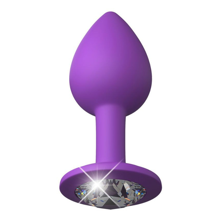 Her Little Gem Medium Butt Plug - Purple, Silicone | Pipedream