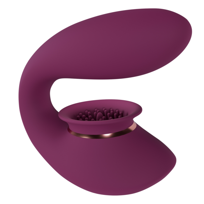 Twitch 3 - Rechargeable Vibrator and Suction - Purple