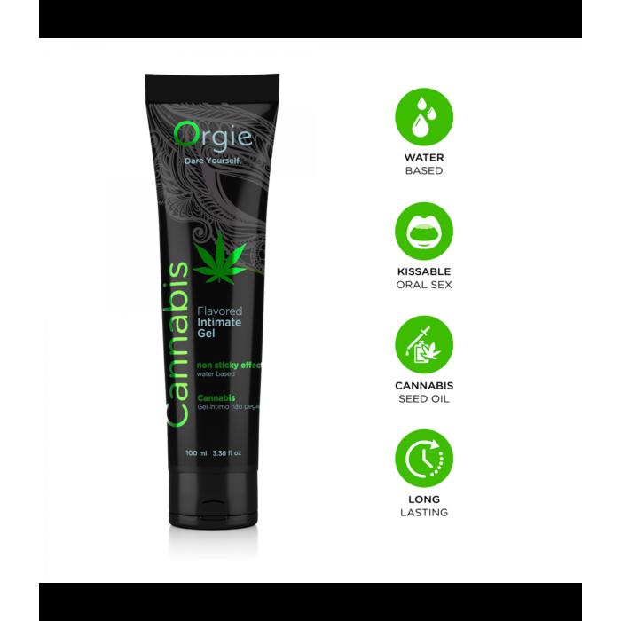 Intimate Gel Lube Tube Cannabis 100 ml - Orgie