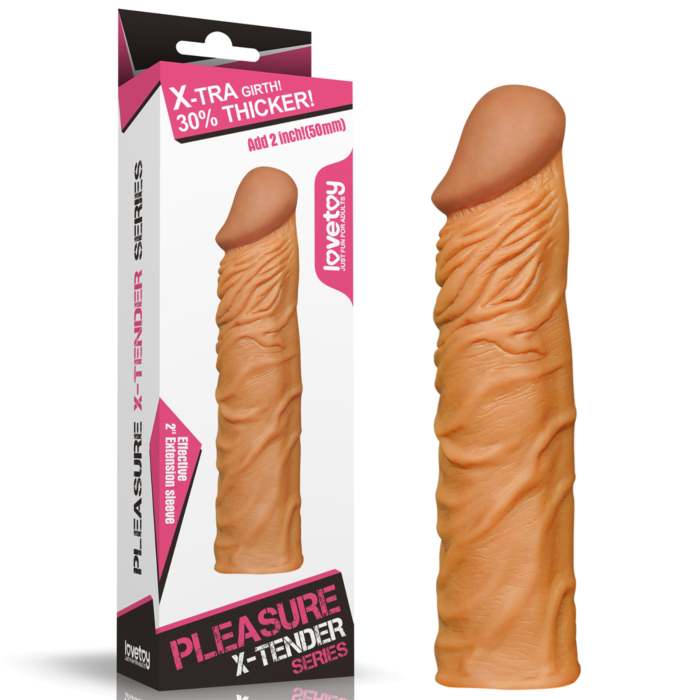 Pleasure X-Tender Penis Sleeve 18,5 cm