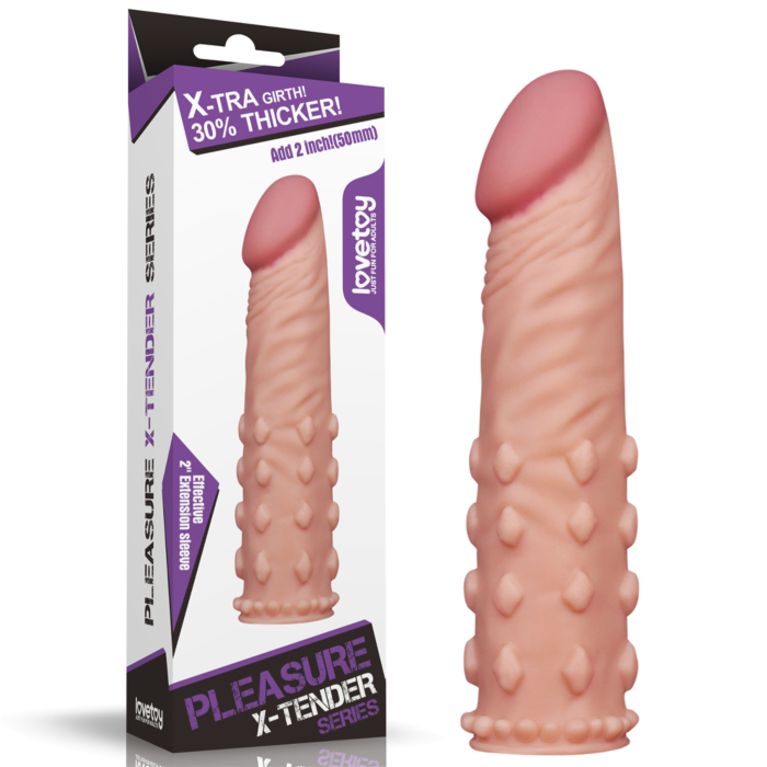 Lovetoy Pleasure X-Tender Extra Girth Realistic Penis Sleeve