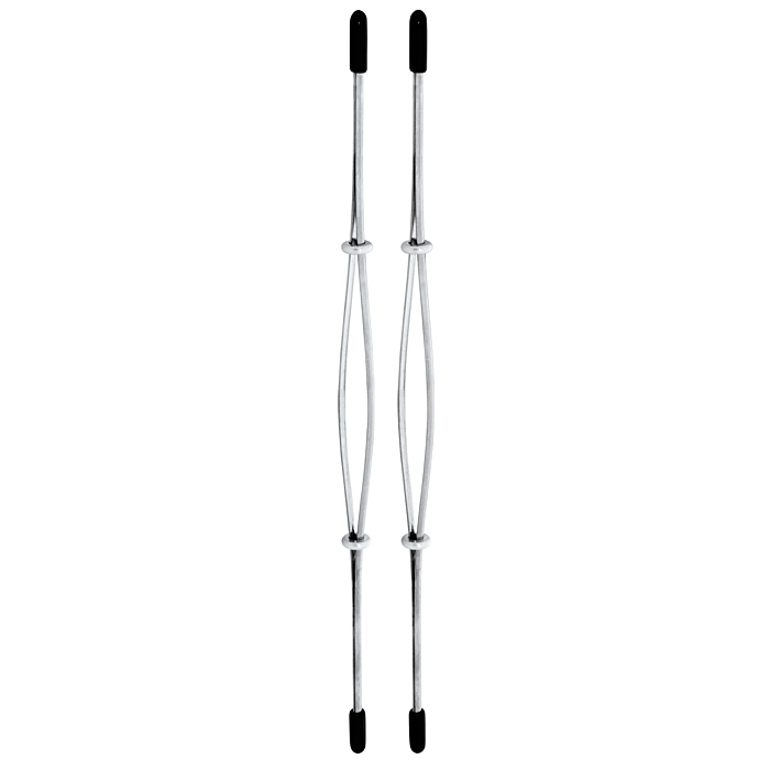 Nipple Clamps - Kiotos Thaistick Steel Nipple Clamps Silver
