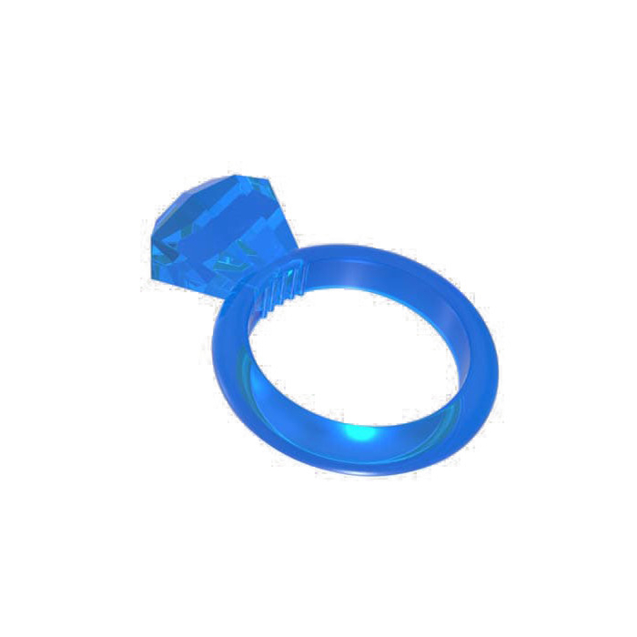 Blue diamond shaped penis ring