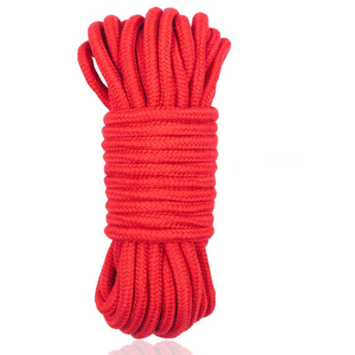 Bondage And Fetish Cotton Rope-5m Red