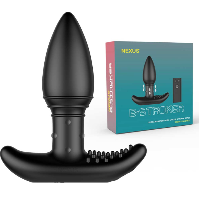 Nexus B Stroker - Remote Control Unisex Massager with Unique Rimming Beads