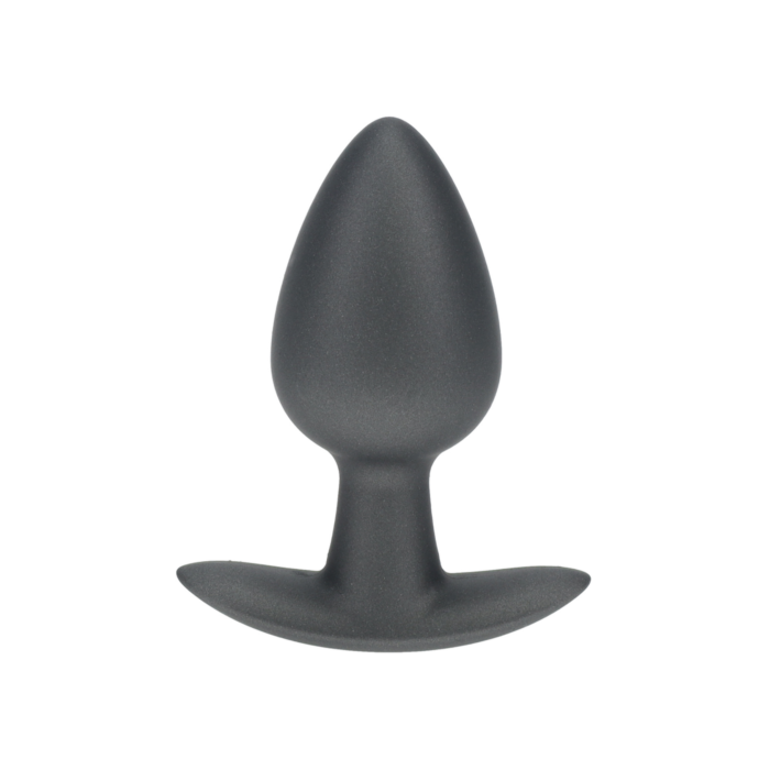 Ouch Smooth Silicone Anal Plug - Medium - 3.1 / 7,9 cm - Gunmetal