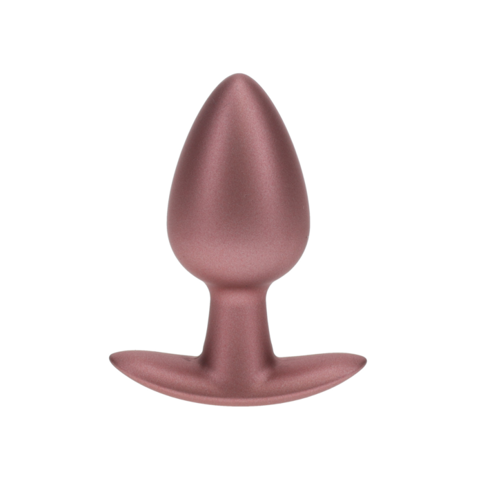 Ouch Smooth Silicone Anal Plug - Medium - 3.1" / 7,9 cm - Rose Gold