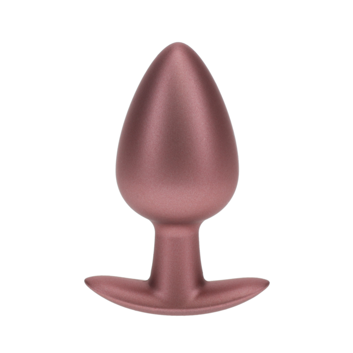 Ouch Smooth Silicone Anal Plug - Large - 3.5" / 8,9 cm - Rose Gold