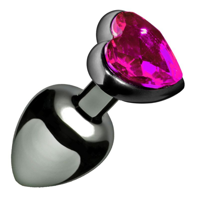 Heart Jewel Plug medium (pink)