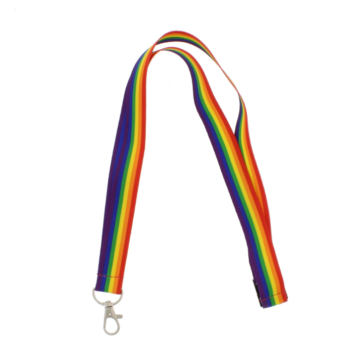 90cm Rainbow Lanyards with Detachable Keyhook