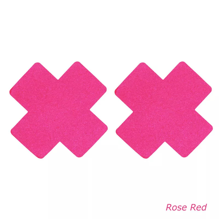 Glitter Cross Nipple Pasties Stickers Rose