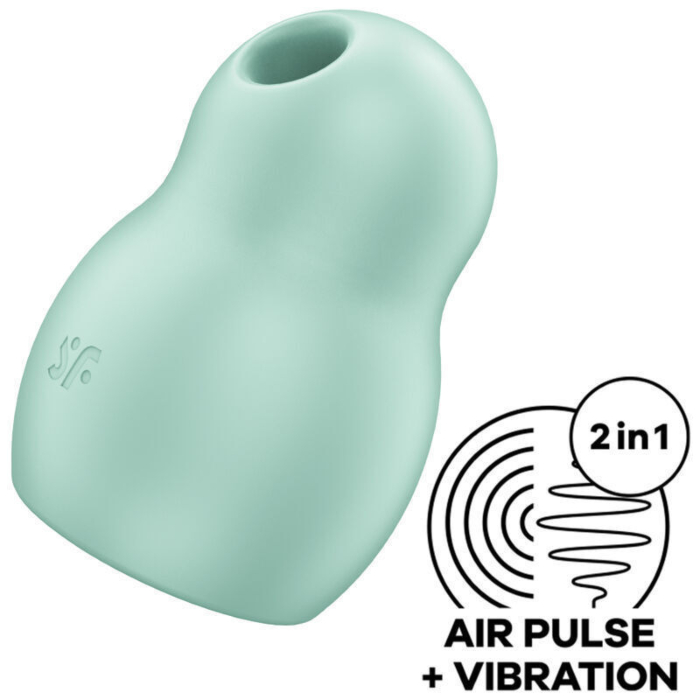 Satisfyer Pro To Go 1 Double Air Pulse Vibrator Green Clitoral Toy