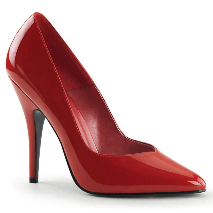 Sexy Pleaser high heels stiletto pumps v-cut red 8220/R