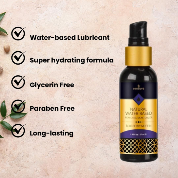 Sensuva - Natural Water-Based Personal Moisturizer Blueberry Muffin 57 ml