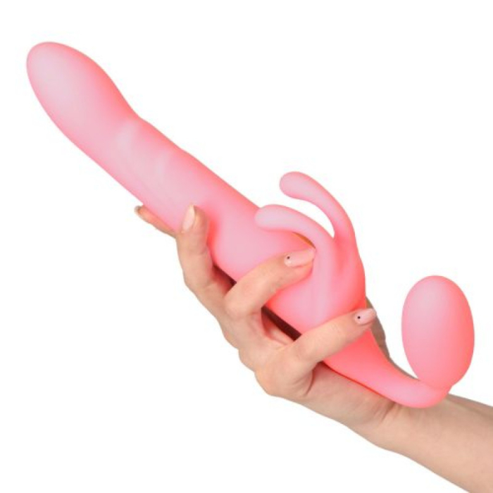 Third Joy Rechargeable Rabbit Vibrator (Pink) - Toyz4lovers