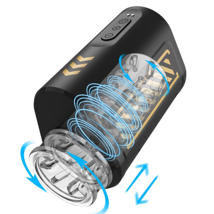 Thrusting Rotating Portable Masturbator