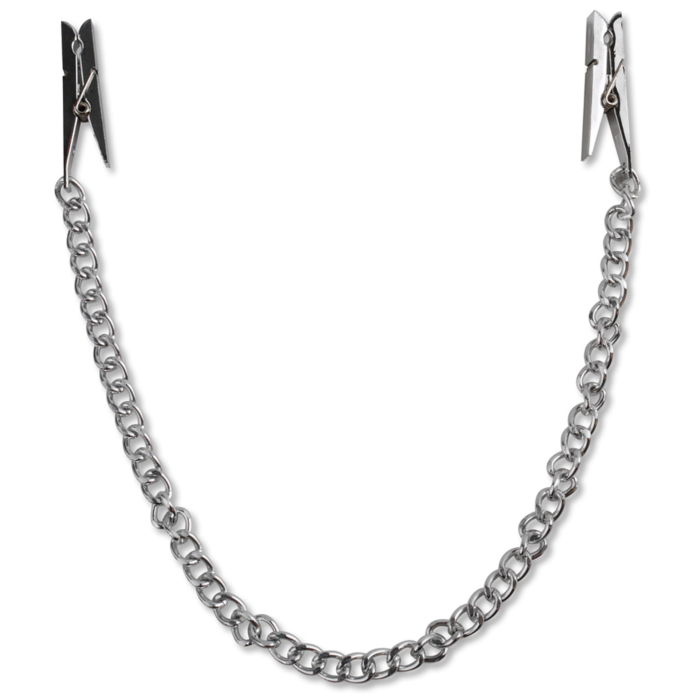 Nipple Clamps - Pipedream Fetish Fantasy Nipple Chain Clips Silver