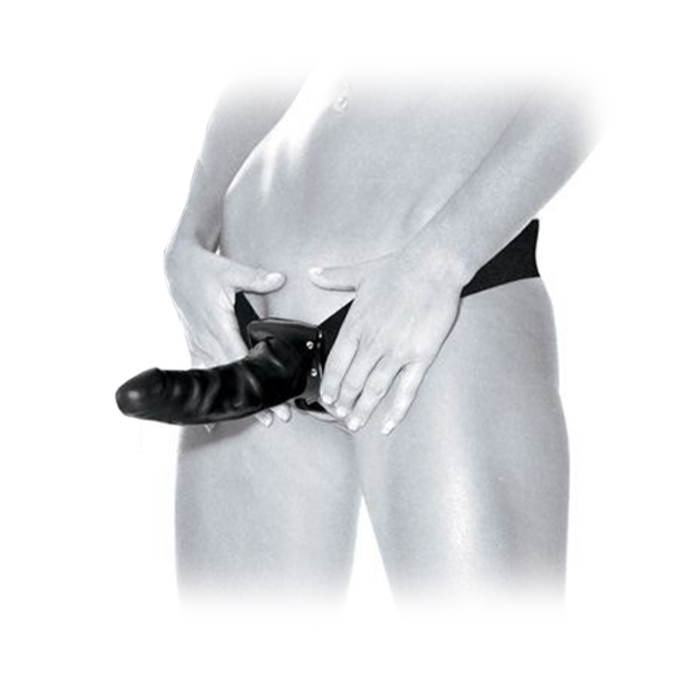 Pipedream Fetish Fantasy Black Hollow Strap-On OS