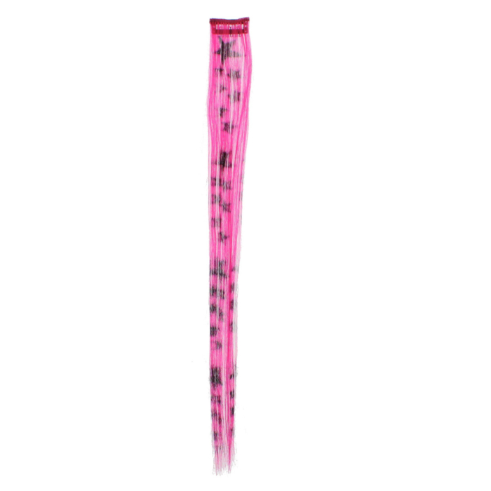 Aprox. 40cm Pink Star Print Hair Highlights/ Extensions