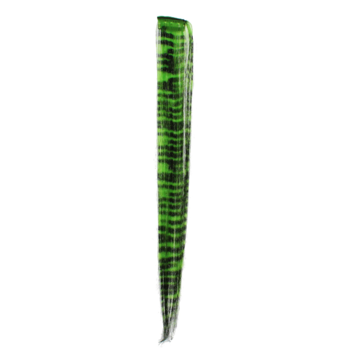 Aprox. 40cm Green Zebra Print Hair Highlights/ Extensions