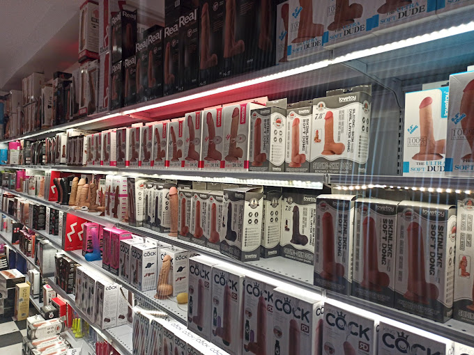 Image of Mega Sex Shop Product Shelves